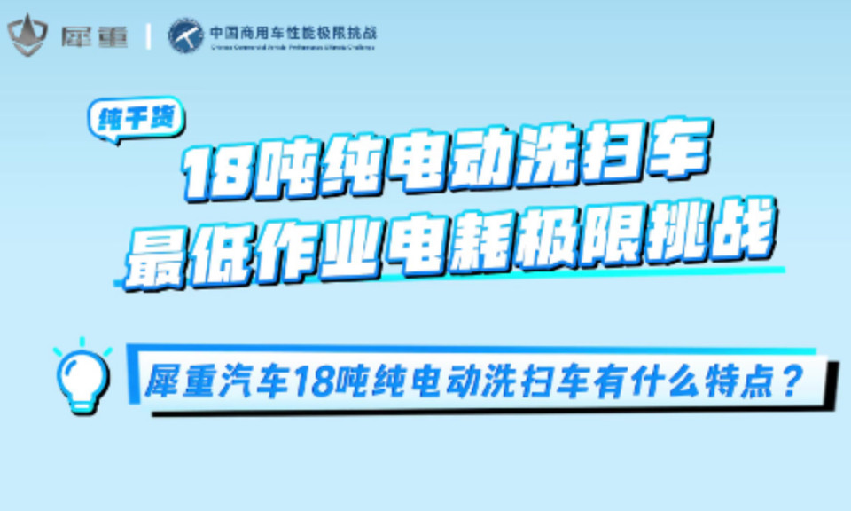 犀重汽车18吨纯电动洗扫车有什么特点？